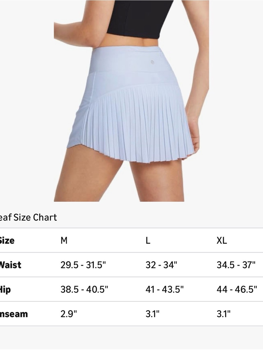 Baleaf Pleated Women’s Tennis Skort
With pockets - Picture 10 of 12